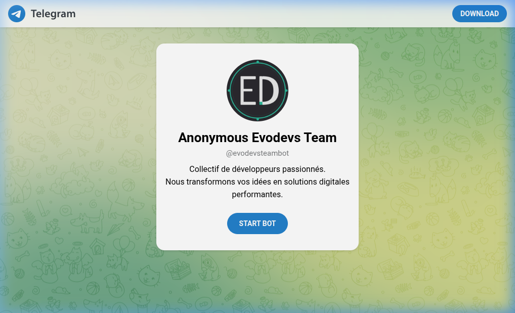 Evodevs Store — Telegram Bot
