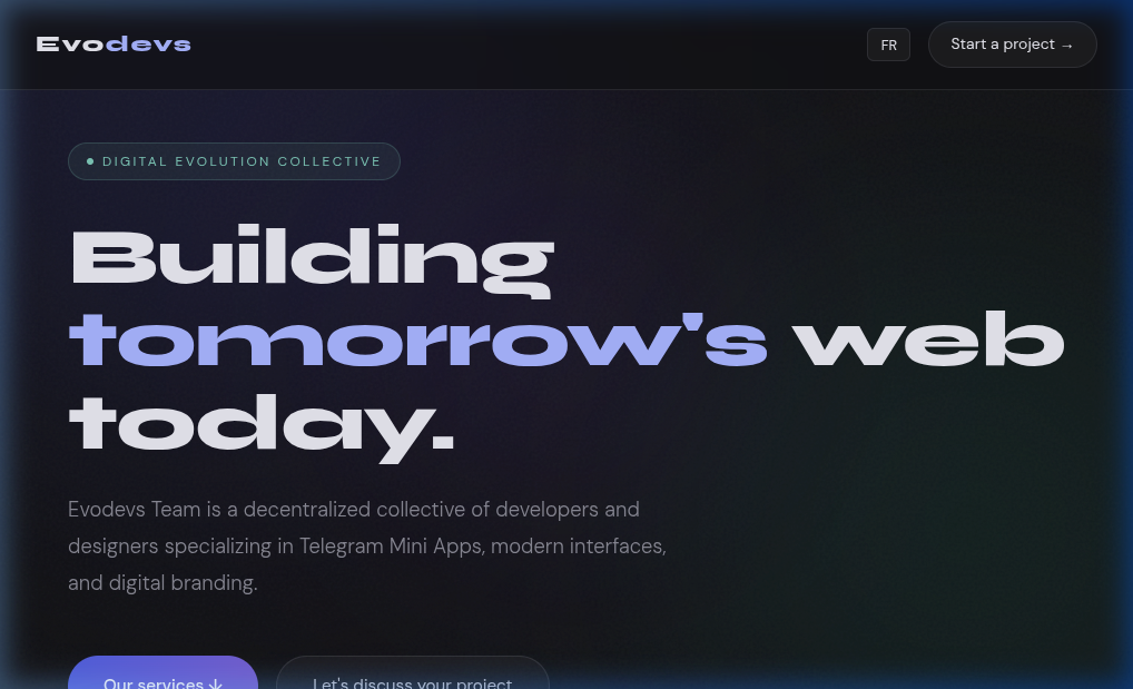 Evodevs Team — Digital Evolution